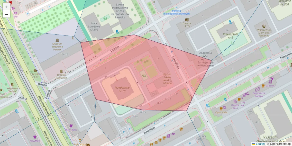 Szczegółowa mapa kodu pocztowego 00-155 z granicami, sąsiednimi kodami pocztowymi i urzędami pocztowymi