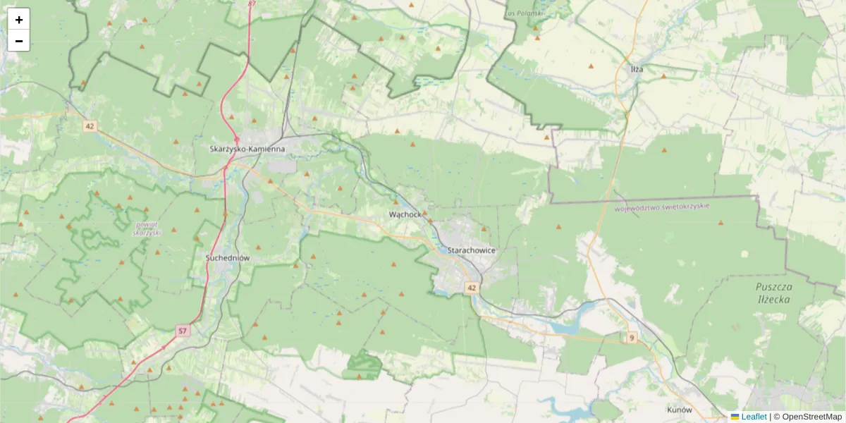 Szczegółowa mapa kodu pocztowego 00-170 z granicami, sąsiednimi kodami pocztowymi i urzędami pocztowymi