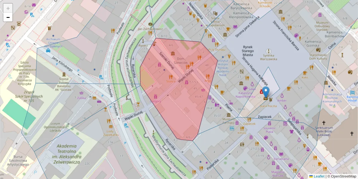 Szczegółowa mapa kodu pocztowego 00-256 z granicami, sąsiednimi kodami pocztowymi i urzędami pocztowymi
