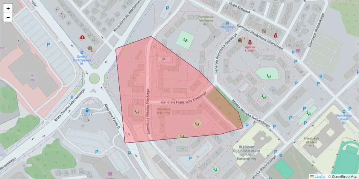 Szczegółowa mapa kodu pocztowego 00-410 z granicami, sąsiednimi kodami pocztowymi i urzędami pocztowymi