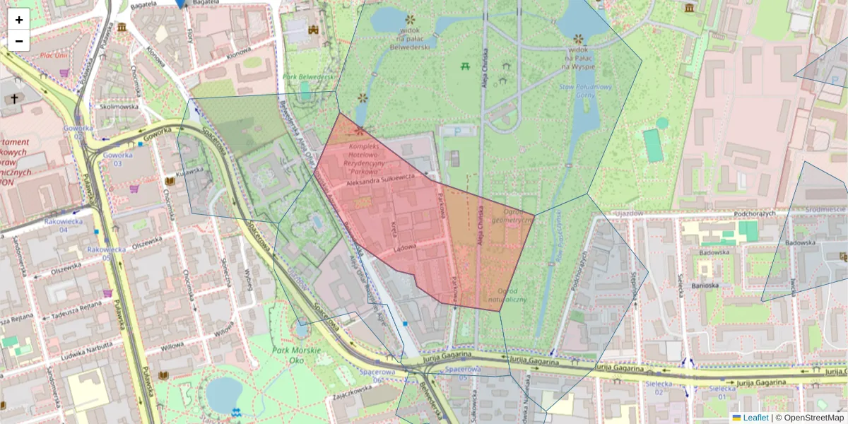 Szczegółowa mapa kodu pocztowego 00-759 z granicami, sąsiednimi kodami pocztowymi i urzędami pocztowymi