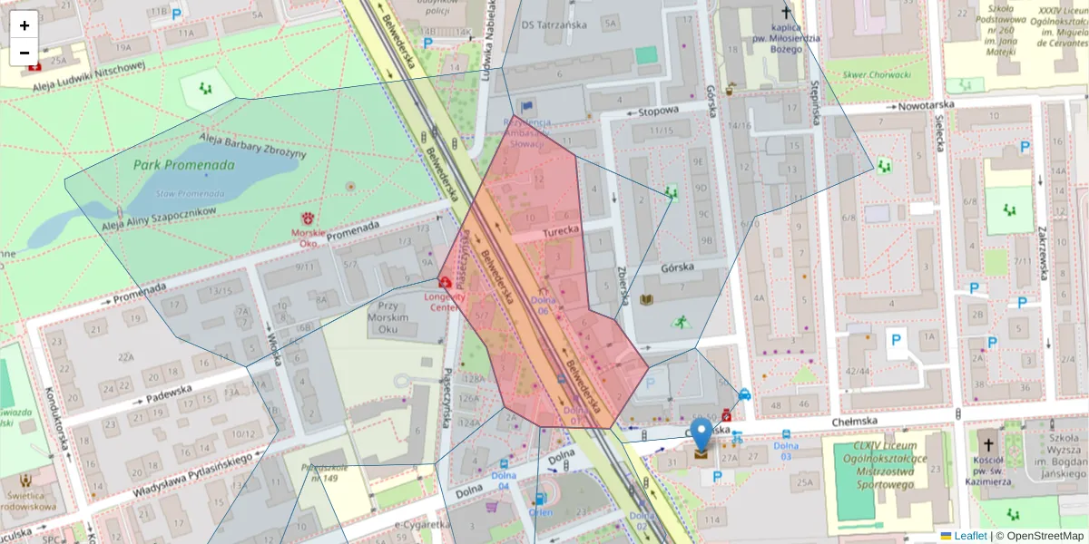 Szczegółowa mapa kodu pocztowego 00-762 z granicami, sąsiednimi kodami pocztowymi i urzędami pocztowymi