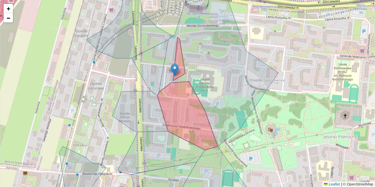 Szczegółowa mapa kodu pocztowego 00-905 z granicami, sąsiednimi kodami pocztowymi i urzędami pocztowymi