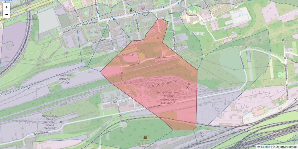 Szczegółowa mapa kodu pocztowego 01-255 z granicami, sąsiednimi kodami pocztowymi i urzędami pocztowymi
