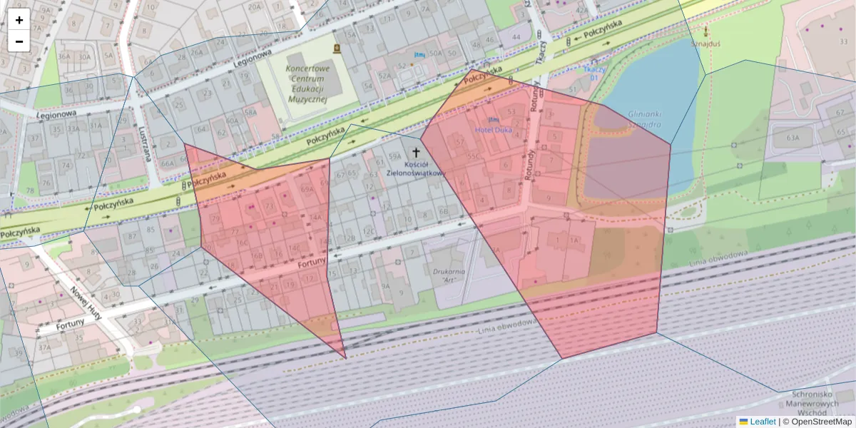 Szczegółowa mapa kodu pocztowego 01-336 z granicami, sąsiednimi kodami pocztowymi i urzędami pocztowymi