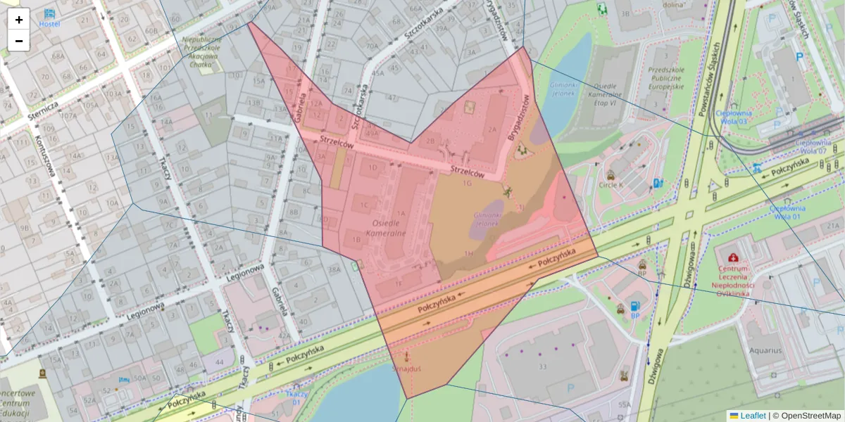 Szczegółowa mapa kodu pocztowego 01-348 z granicami, sąsiednimi kodami pocztowymi i urzędami pocztowymi