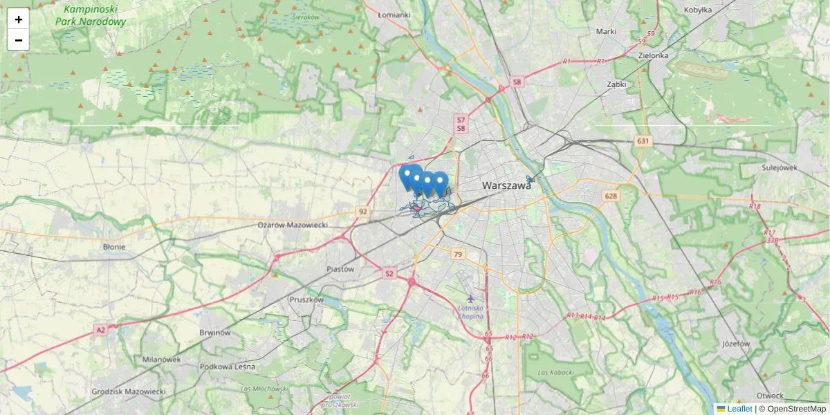Szczegółowa mapa kodu pocztowego 01-377 z granicami, sąsiednimi kodami pocztowymi i urzędami pocztowymi
