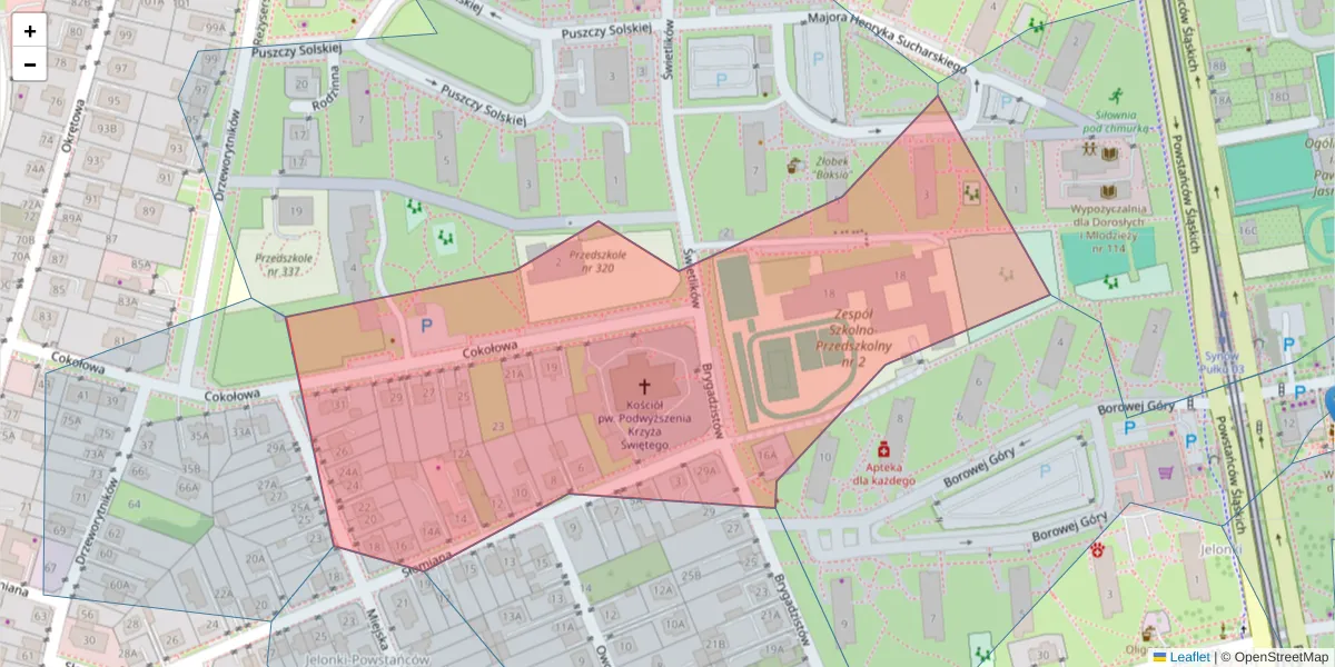 Szczegółowa mapa kodu pocztowego 01-384 z granicami, sąsiednimi kodami pocztowymi i urzędami pocztowymi