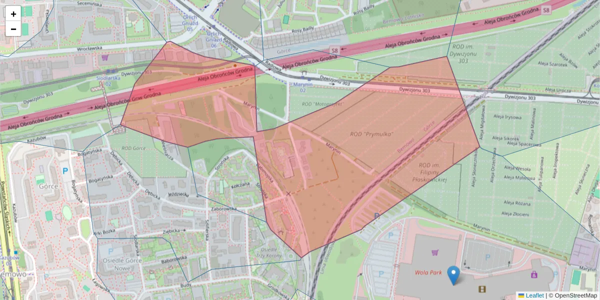 Szczegółowa mapa kodu pocztowego 01-469 z granicami, sąsiednimi kodami pocztowymi i urzędami pocztowymi