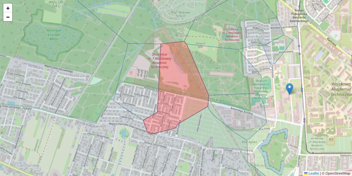 Szczegółowa mapa kodu pocztowego 01-475 z granicami, sąsiednimi kodami pocztowymi i urzędami pocztowymi