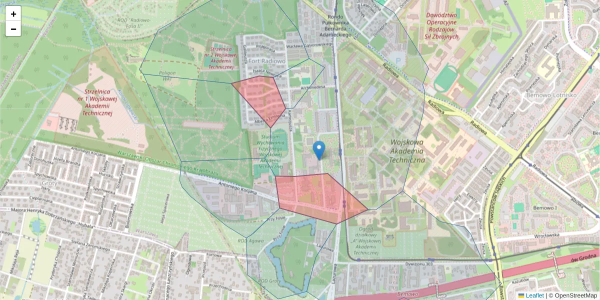 Szczegółowa mapa kodu pocztowego 01-480 z granicami, sąsiednimi kodami pocztowymi i urzędami pocztowymi