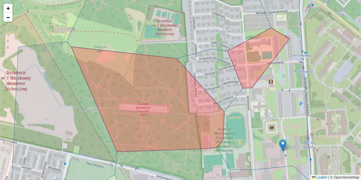 Szczegółowa mapa kodu pocztowego 01-481 z granicami, sąsiednimi kodami pocztowymi i urzędami pocztowymi