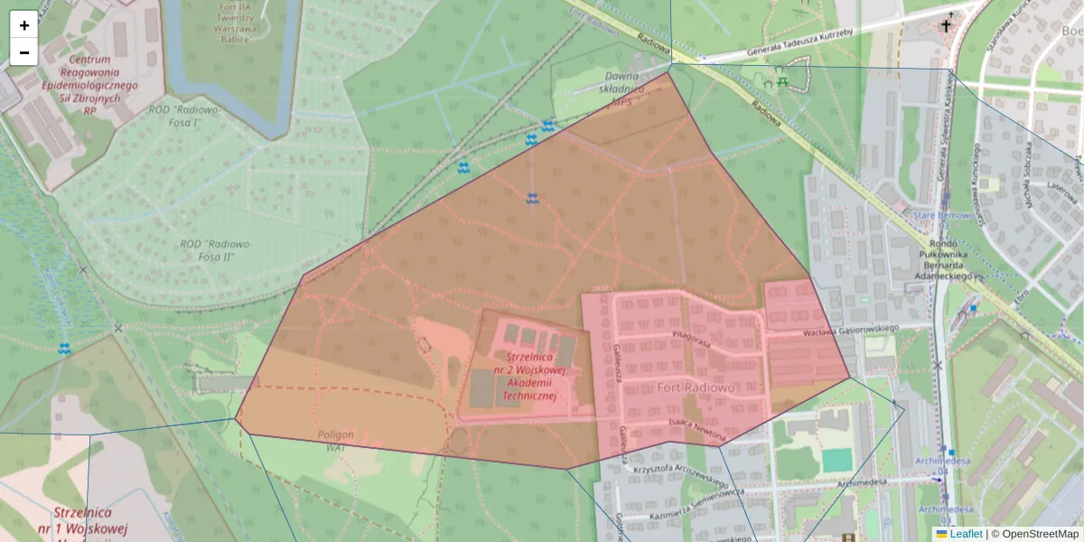 Szczegółowa mapa kodu pocztowego 01-483 z granicami, sąsiednimi kodami pocztowymi i urzędami pocztowymi