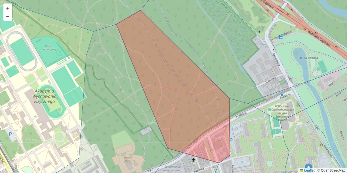 Szczegółowa mapa kodu pocztowego 01-682 z granicami, sąsiednimi kodami pocztowymi i urzędami pocztowymi