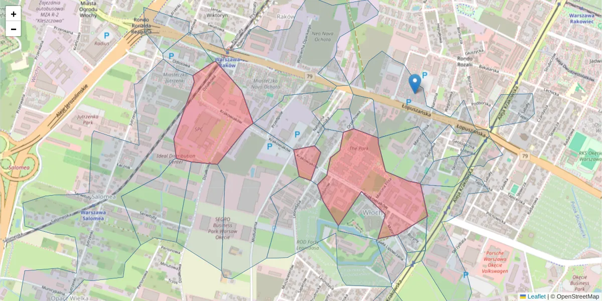 Szczegółowa mapa kodu pocztowego 02-255 z granicami, sąsiednimi kodami pocztowymi i urzędami pocztowymi