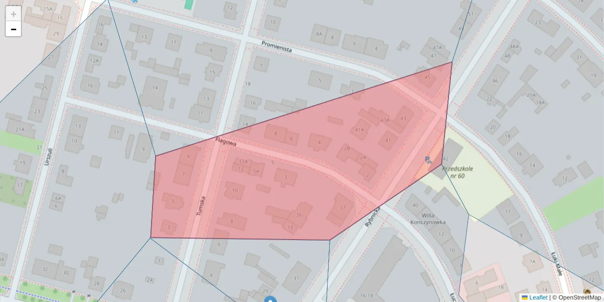 Szczegółowa mapa kodu pocztowego 02-431 z granicami, sąsiednimi kodami pocztowymi i urzędami pocztowymi
