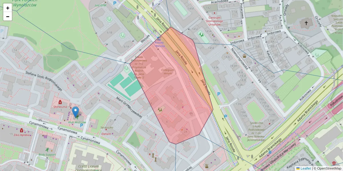 Szczegółowa mapa kodu pocztowego 02-778 z granicami, sąsiednimi kodami pocztowymi i urzędami pocztowymi