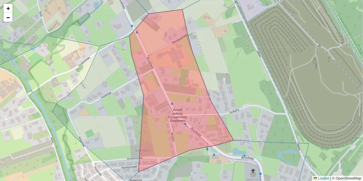 Szczegółowa mapa kodu pocztowego 02-994 z granicami, sąsiednimi kodami pocztowymi i urzędami pocztowymi