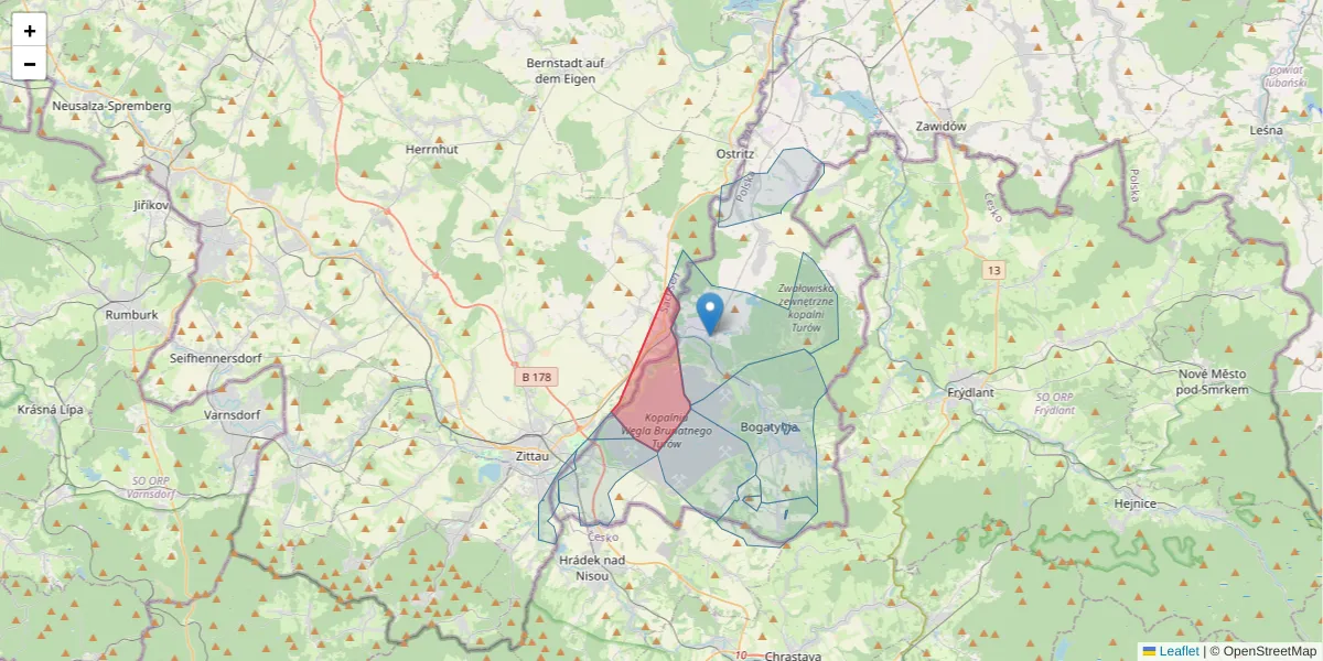 Szczegółowa mapa kodu pocztowego 02788 z granicami, sąsiednimi kodami pocztowymi i urzędami pocztowymi