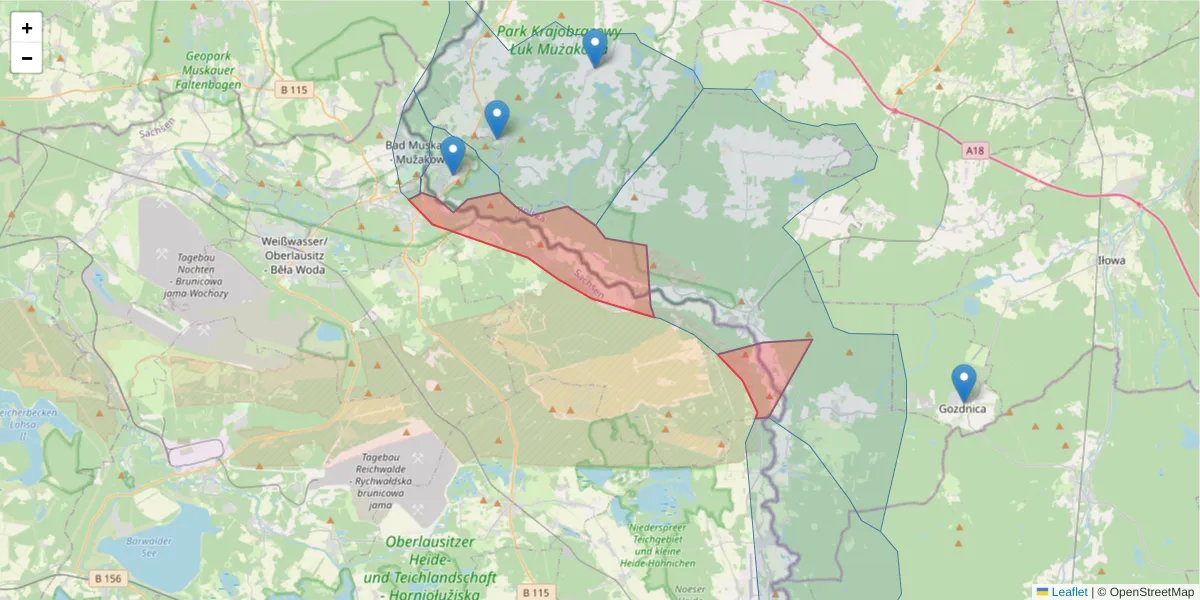 Szczegółowa mapa kodu pocztowego 02957 z granicami, sąsiednimi kodami pocztowymi i urzędami pocztowymi