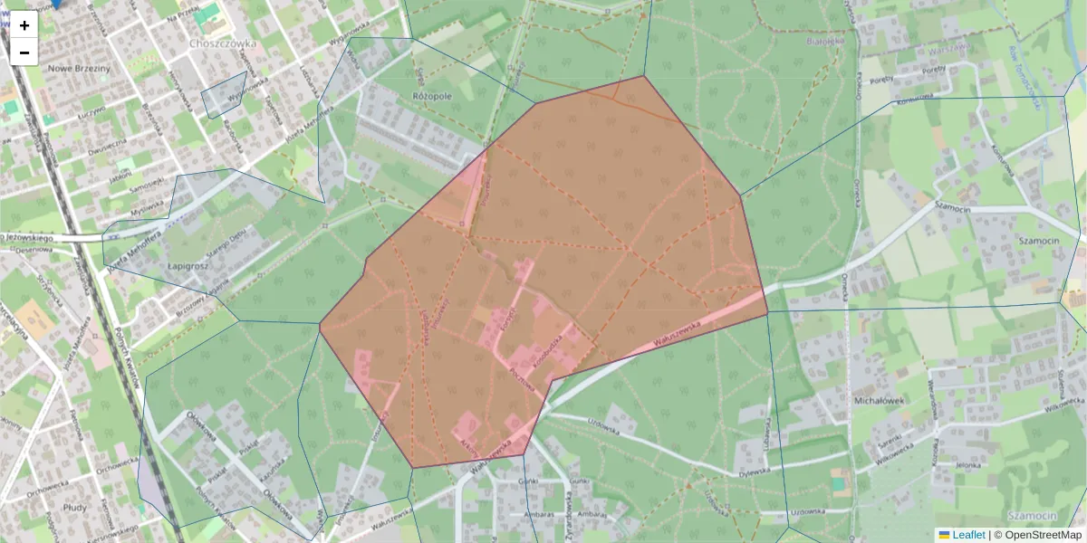 Szczegółowa mapa kodu pocztowego 03-009 z granicami, sąsiednimi kodami pocztowymi i urzędami pocztowymi