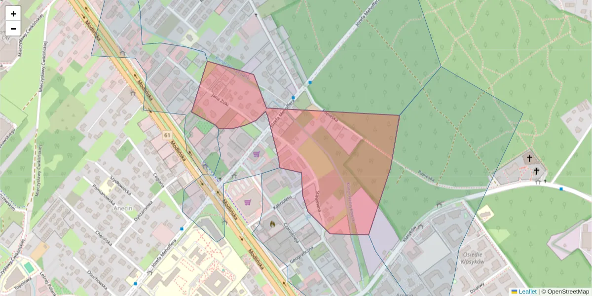 Szczegółowa mapa kodu pocztowego 03-117 z granicami, sąsiednimi kodami pocztowymi i urzędami pocztowymi