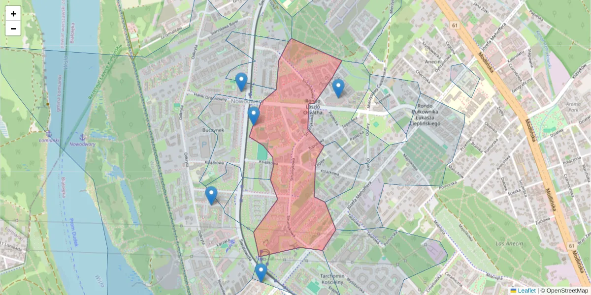 Szczegółowa mapa kodu pocztowego 03-138 z granicami, sąsiednimi kodami pocztowymi i urzędami pocztowymi