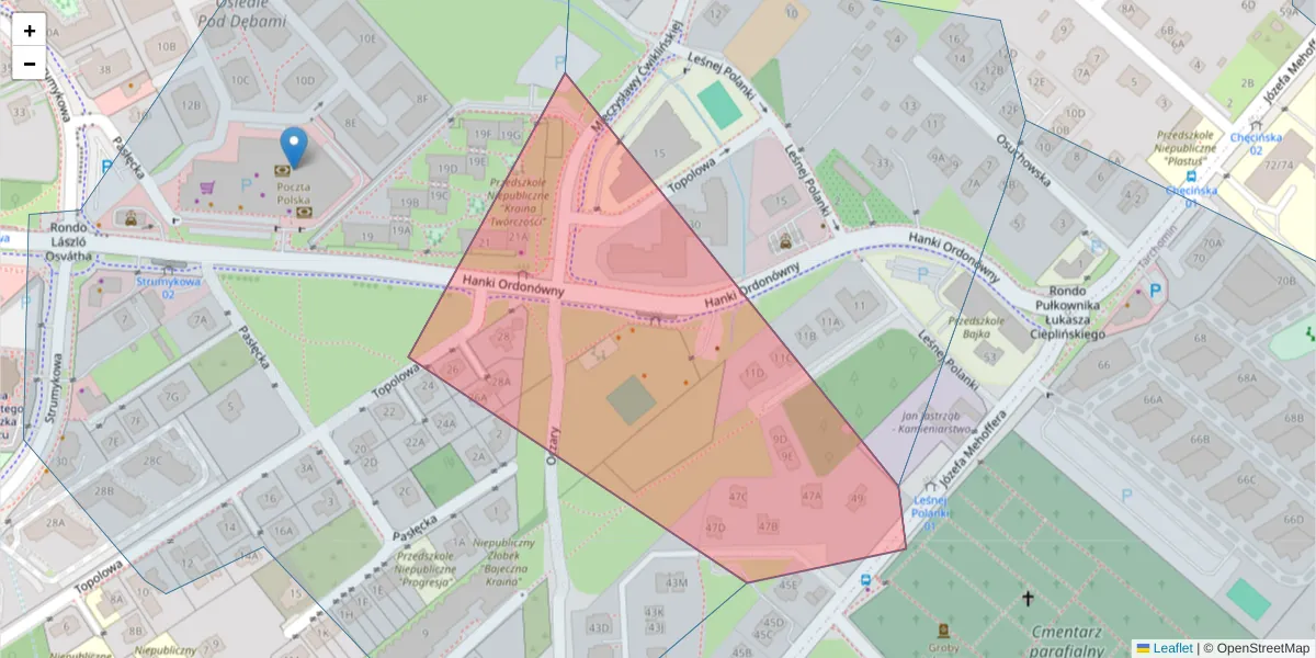 Szczegółowa mapa kodu pocztowego 03-139 z granicami, sąsiednimi kodami pocztowymi i urzędami pocztowymi