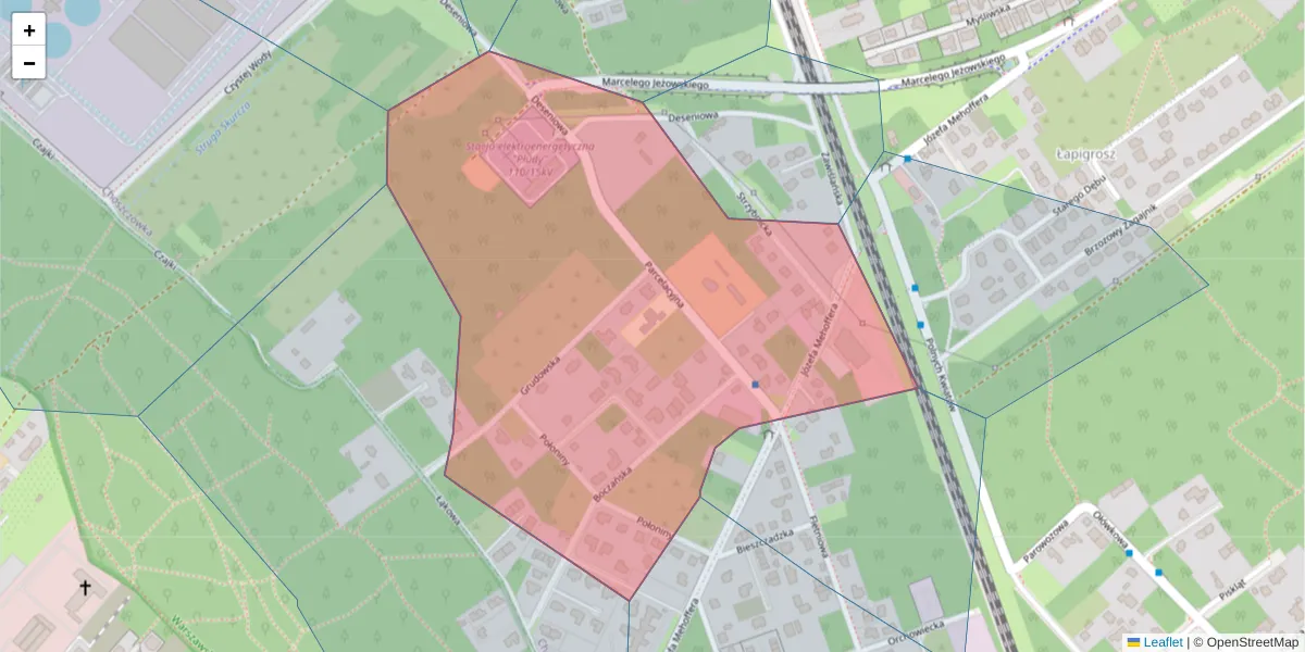 Szczegółowa mapa kodu pocztowego 03-155 z granicami, sąsiednimi kodami pocztowymi i urzędami pocztowymi