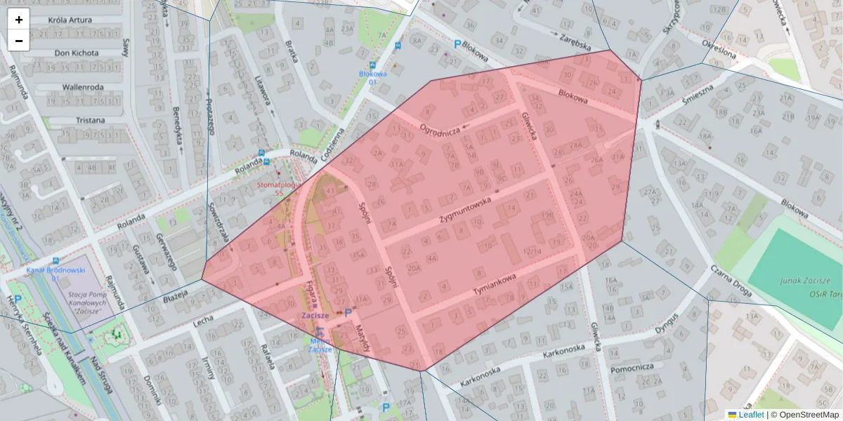Szczegółowa mapa kodu pocztowego 03-605 z granicami, sąsiednimi kodami pocztowymi i urzędami pocztowymi