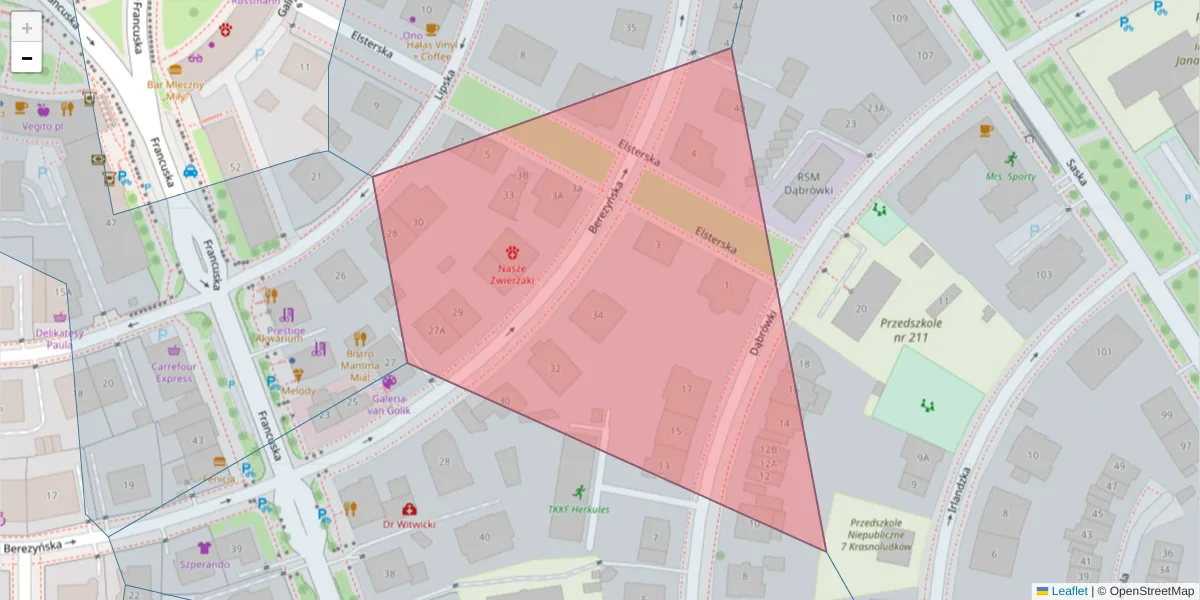 Szczegółowa mapa kodu pocztowego 03-908 z granicami, sąsiednimi kodami pocztowymi i urzędami pocztowymi