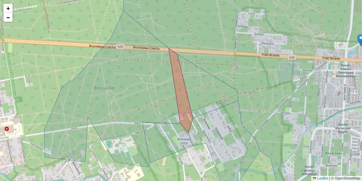 Szczegółowa mapa kodu pocztowego 04-729 z granicami, sąsiednimi kodami pocztowymi i urzędami pocztowymi