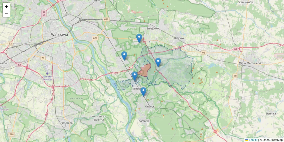 Szczegółowa mapa kodu pocztowego 04-937 z granicami, sąsiednimi kodami pocztowymi i urzędami pocztowymi