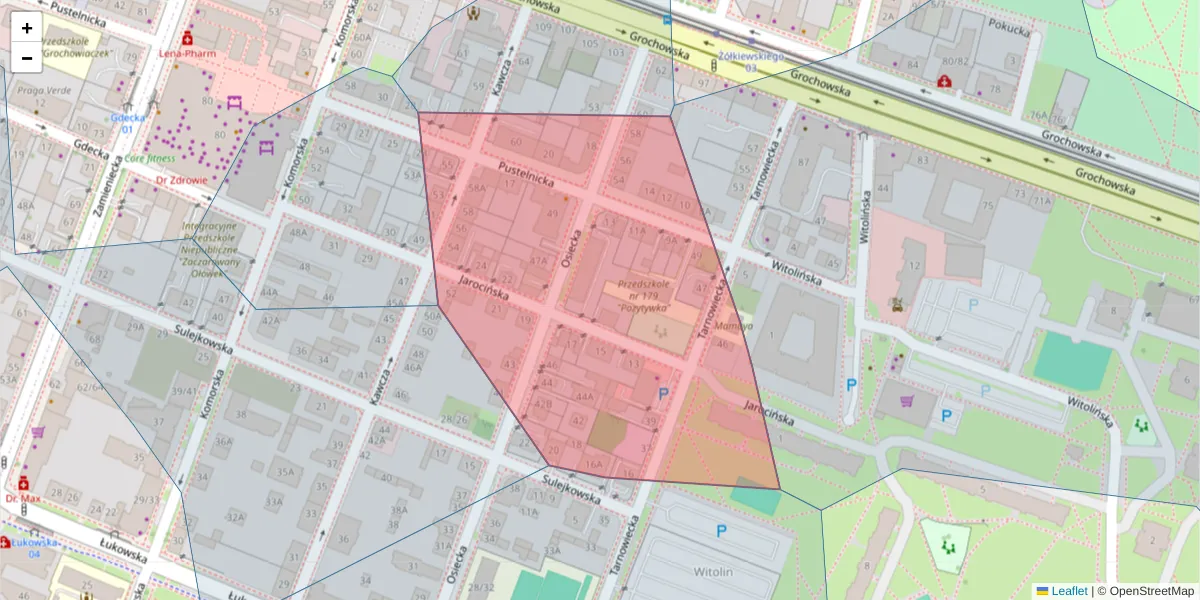 Szczegółowa mapa kodu pocztowego 04173 z granicami, sąsiednimi kodami pocztowymi i urzędami pocztowymi