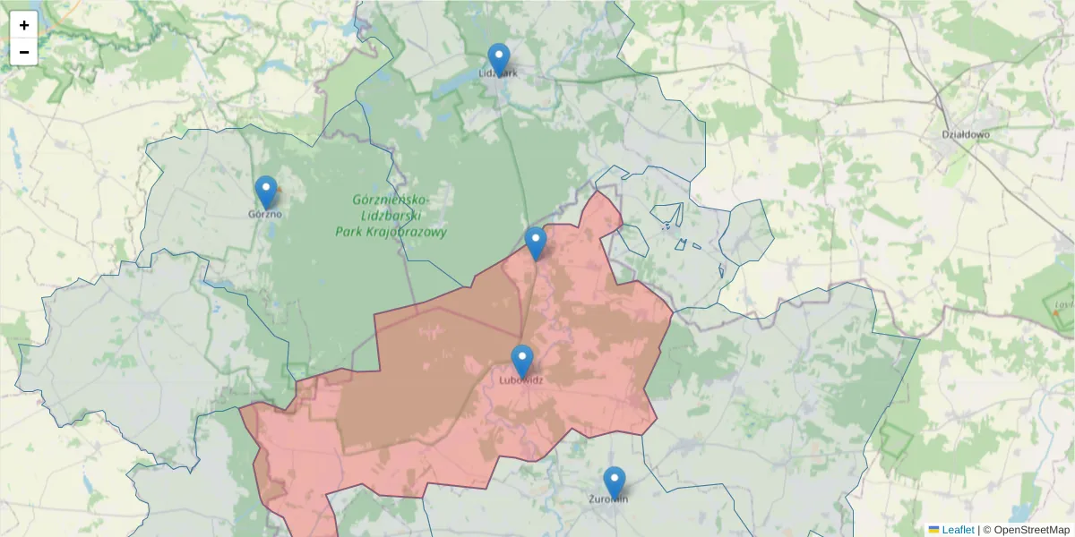Szczegółowa mapa kodu pocztowego 09-304 z granicami, sąsiednimi kodami pocztowymi i urzędami pocztowymi