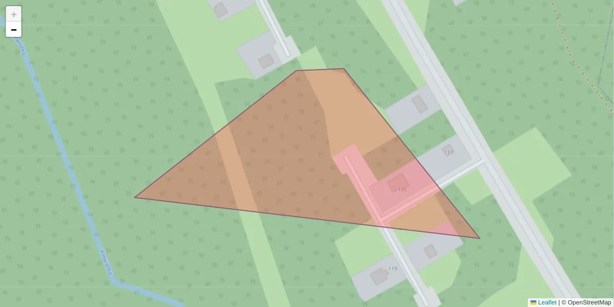 Szczegółowa mapa kodu pocztowego 11-304 z granicami, sąsiednimi kodami pocztowymi i urzędami pocztowymi