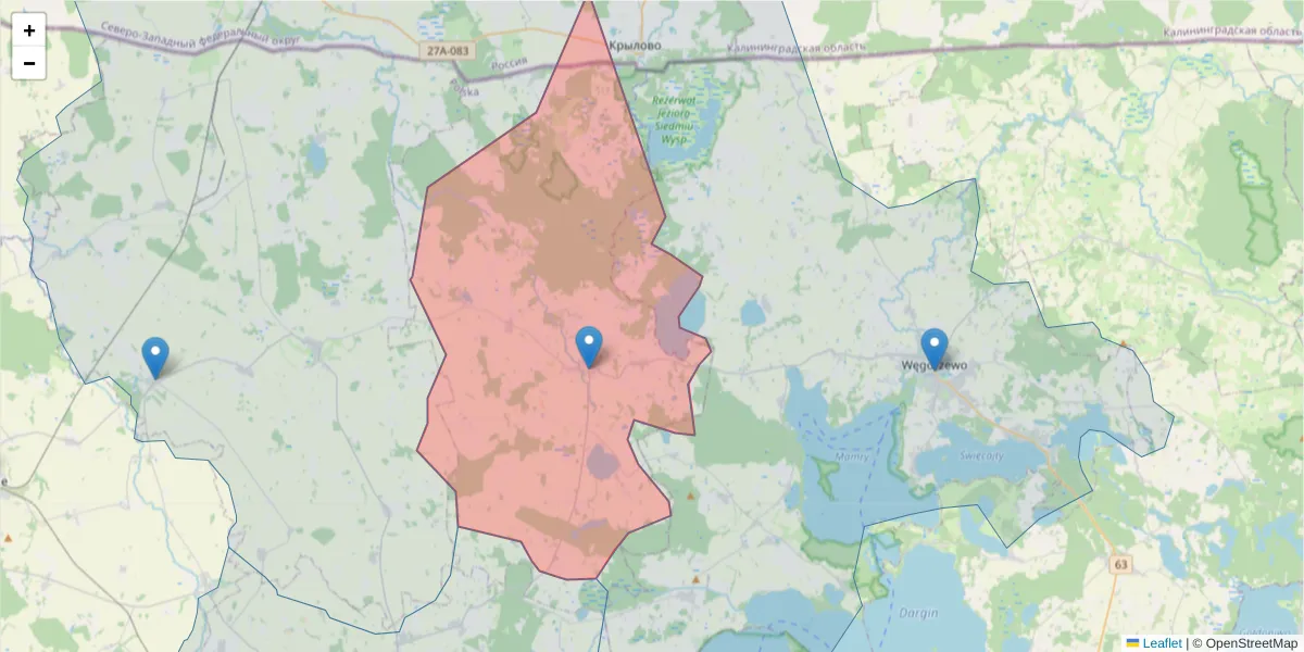 Szczegółowa mapa kodu pocztowego 11-420 z granicami, sąsiednimi kodami pocztowymi i urzędami pocztowymi