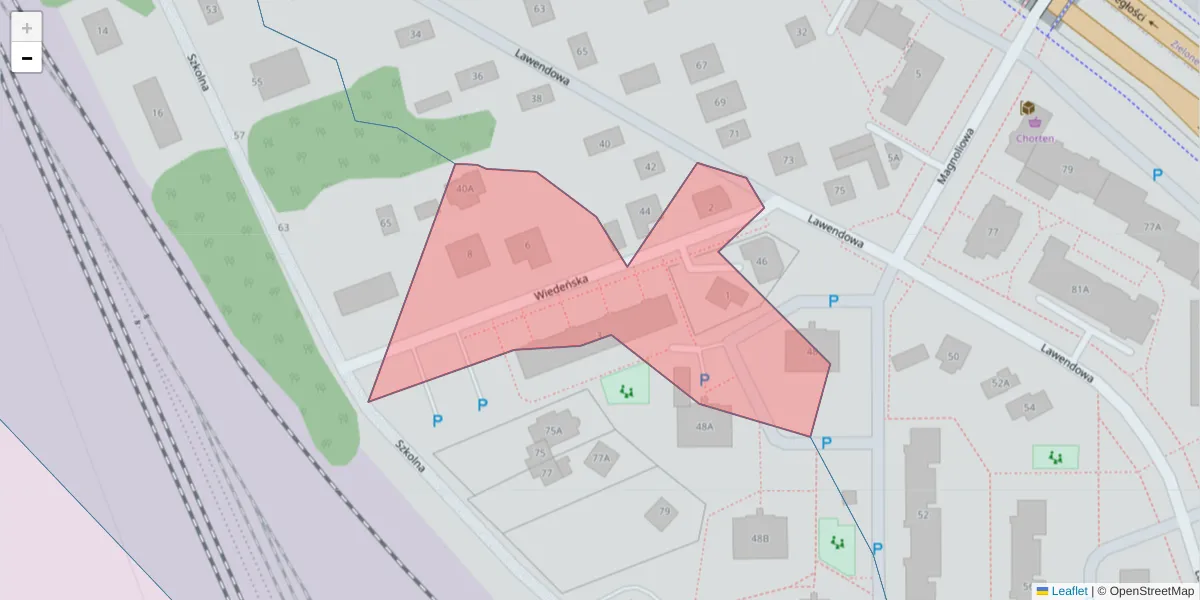 Szczegółowa mapa kodu pocztowego 15-647 z granicami, sąsiednimi kodami pocztowymi i urzędami pocztowymi