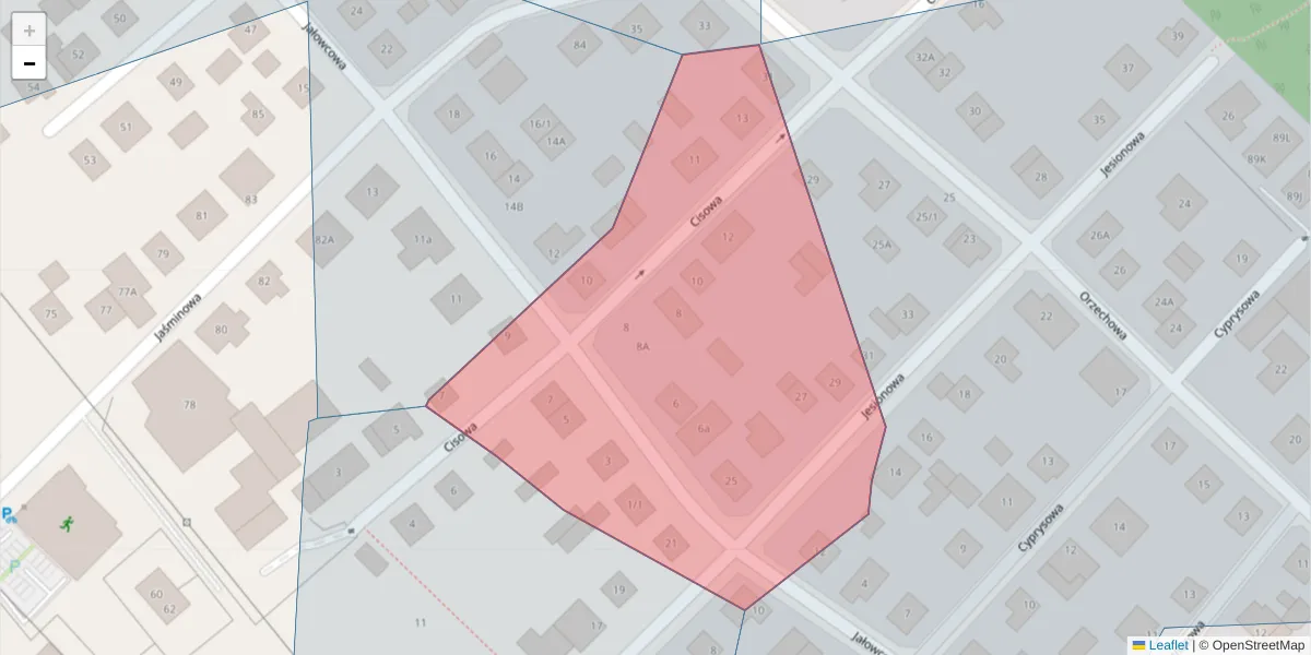 Szczegółowa mapa kodu pocztowego 15-812 z granicami, sąsiednimi kodami pocztowymi i urzędami pocztowymi