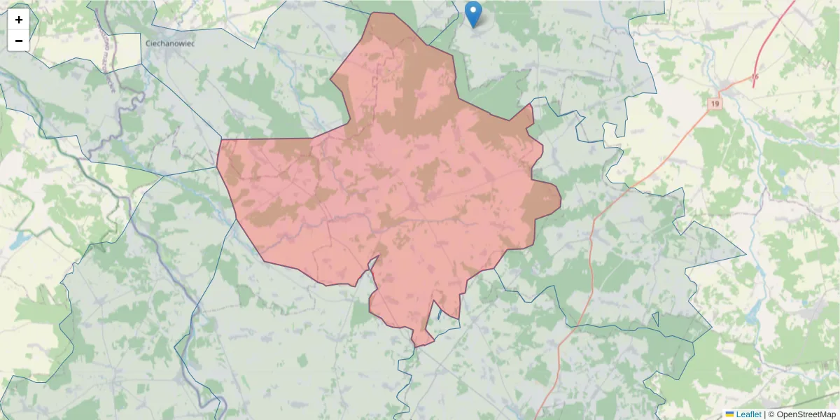 Szczegółowa mapa kodu pocztowego 17-315 z granicami, sąsiednimi kodami pocztowymi i urzędami pocztowymi