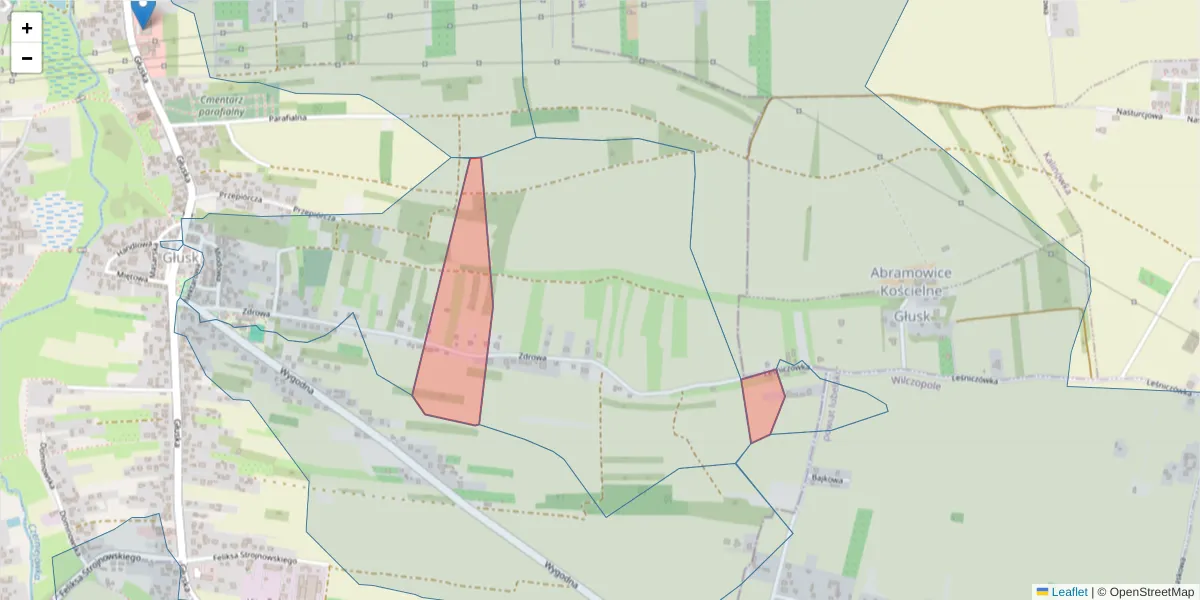 Szczegółowa mapa kodu pocztowego 20-332 z granicami, sąsiednimi kodami pocztowymi i urzędami pocztowymi
