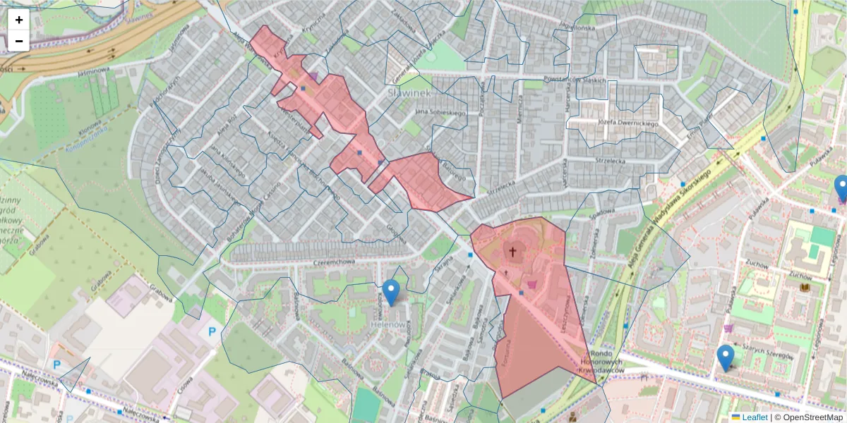 Szczegółowa mapa kodu pocztowego 20-803 z granicami, sąsiednimi kodami pocztowymi i urzędami pocztowymi