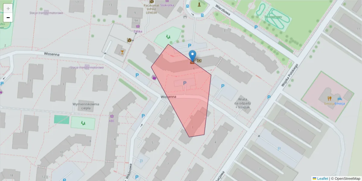 Szczegółowa mapa kodu pocztowego 21-017 z granicami, sąsiednimi kodami pocztowymi i urzędami pocztowymi