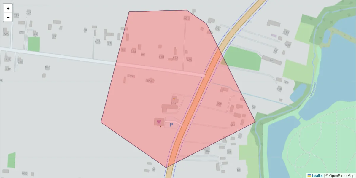 Szczegółowa mapa kodu pocztowego 23-115 z granicami, sąsiednimi kodami pocztowymi i urzędami pocztowymi