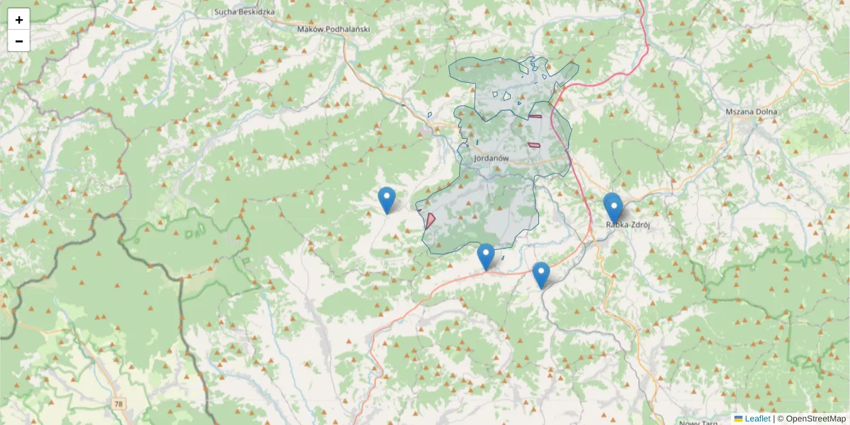 Szczegółowa mapa kodu pocztowego 23-240 z granicami, sąsiednimi kodami pocztowymi i urzędami pocztowymi