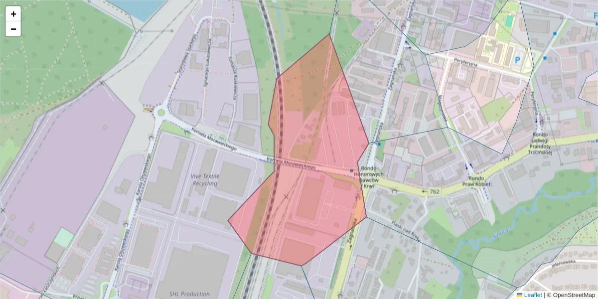 Szczegółowa mapa kodu pocztowego 25-560 z granicami, sąsiednimi kodami pocztowymi i urzędami pocztowymi