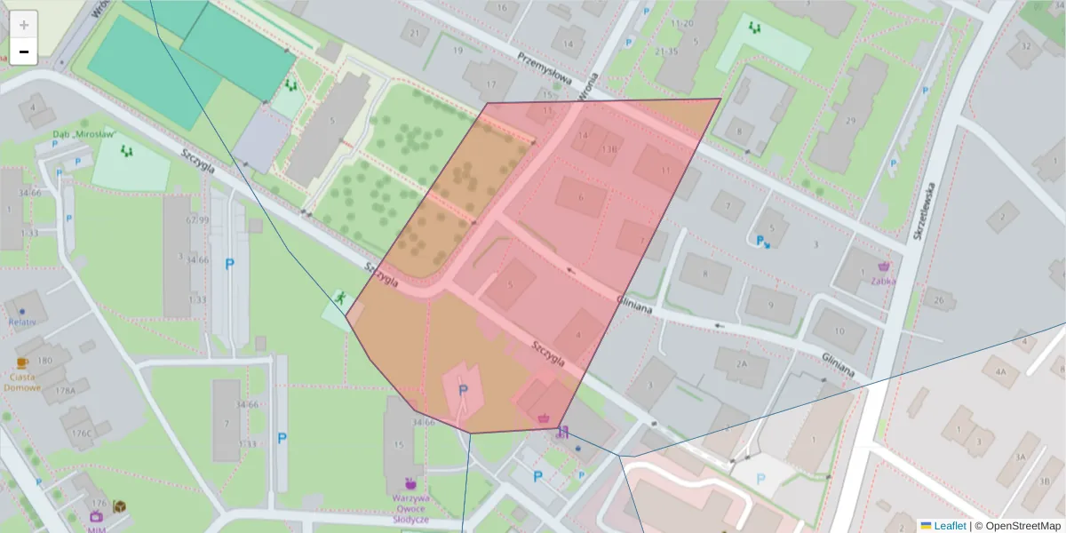 Szczegółowa mapa kodu pocztowego 25-659 z granicami, sąsiednimi kodami pocztowymi i urzędami pocztowymi