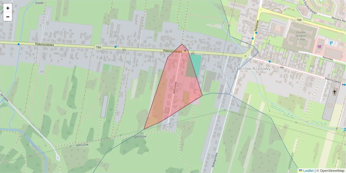 Szczegółowa mapa kodu pocztowego 25-746 z granicami, sąsiednimi kodami pocztowymi i urzędami pocztowymi