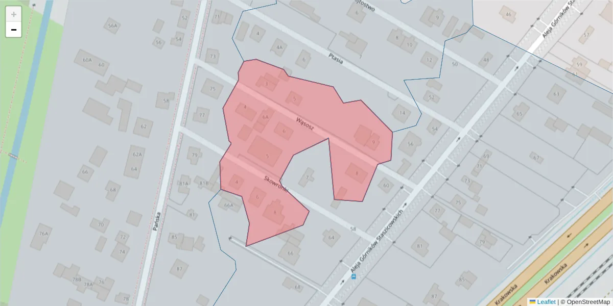 Szczegółowa mapa kodu pocztowego 25-812 z granicami, sąsiednimi kodami pocztowymi i urzędami pocztowymi