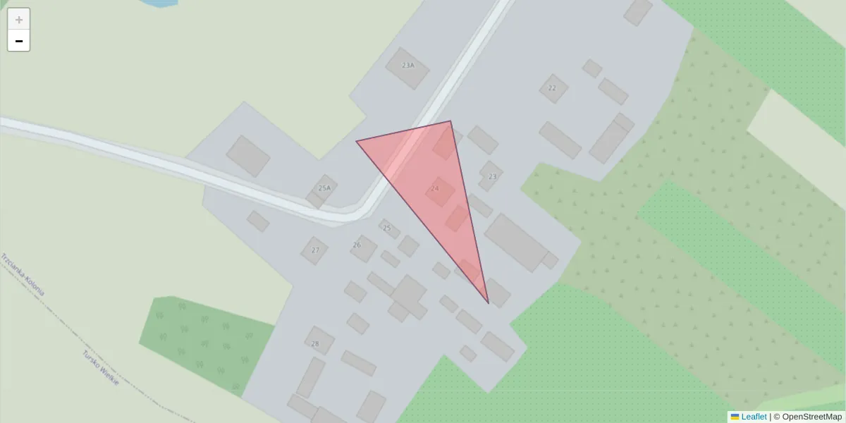 Szczegółowa mapa kodu pocztowego 28-212 z granicami, sąsiednimi kodami pocztowymi i urzędami pocztowymi